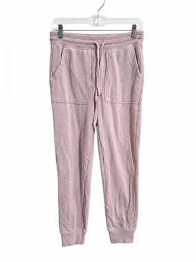 Aerie Jogger Pants Womens Small Mauve Drawstring Lounge Sweatpants Patch Pockets